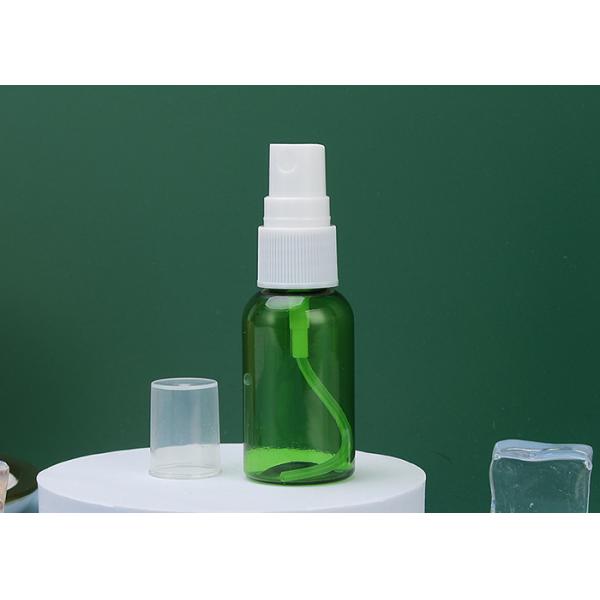 Quality Green 20ml Refillable Atomizer PET Plastic Spray Bottle Screen Printing for sale