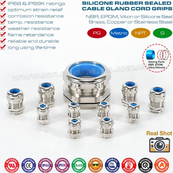 Quality Brass PG Adjustable Cord Glands, Copper IP68 Watertight Cable Glands with Heat for sale