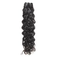 China Full Cuticle Brazilian Virgin Hair Bundles Loose Wave Hair Natural Black Color factory