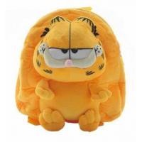 China Eco - Friendly Yellow Garfield Kids School Backpacks CE Approved For Children 28cm for sale