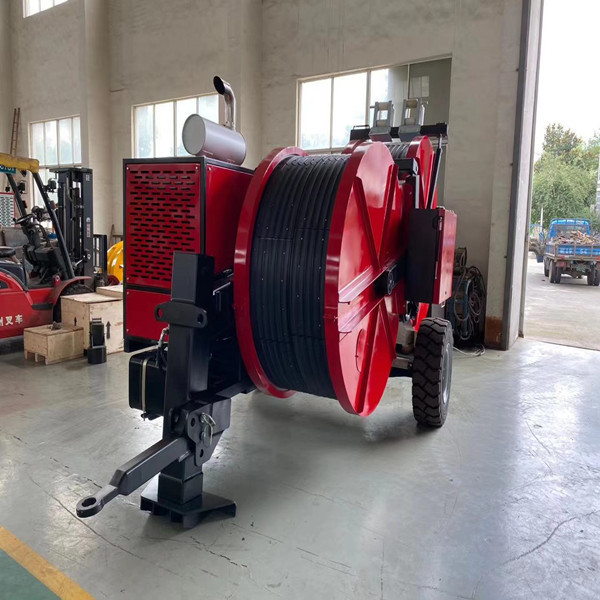 Quality Red Color Durable Diesel Max 2x40KN Overhad Line Strinnging Equipment for sale