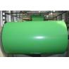 China PPGL Galvalume Colour Coated Steel Coils 0.15x914mm AZ50g In Green Color factory