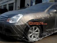 China PE car cover, plastic car cover, HDPE plastic overspray protective car cover, Decorative Film factory