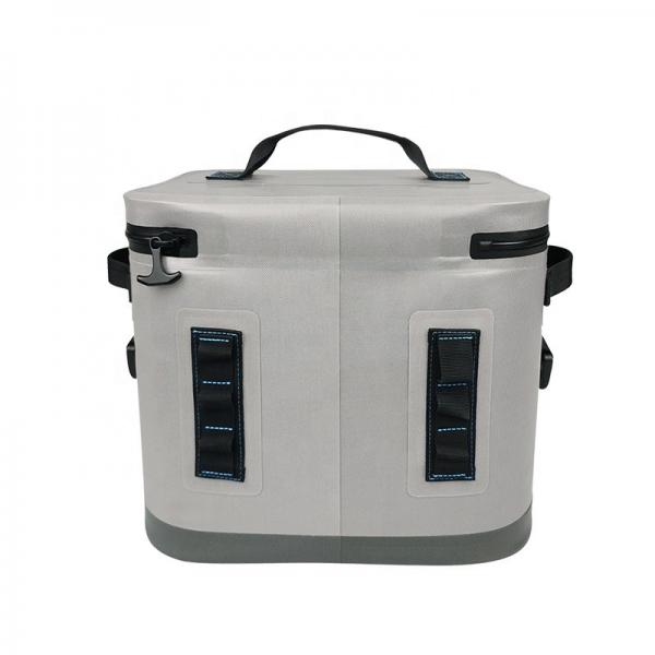 Quality Customized Waterproof Insulated Backpack Cooler Light Gray Color For Picnic for sale