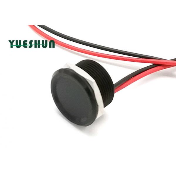 Quality Black Color 19mm Piezo Touch Switch , Waterproof Pressure Button Switch for sale