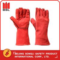 China SLG-SMT-24A goat split leather welding gloves factory