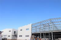 China ISO Prefabricate Steel Frame Warehouse / Agricultural Steel Frame Buildings factory