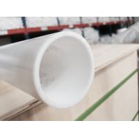 China Industrial Grade White Moulded PTFE Tube / 100% Virgin PTFE Pipe Smooth Surface for sale