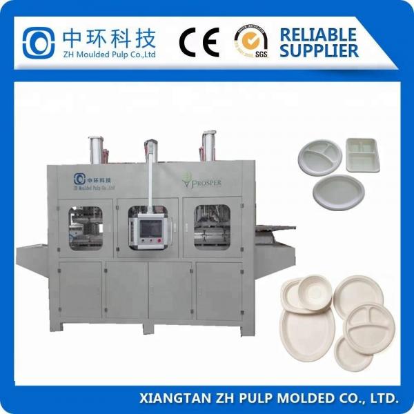 Quality Custom Bagasse Plate Manufacturing Machine , Take Away Pack Making Machine 7200pcs/hr for sale