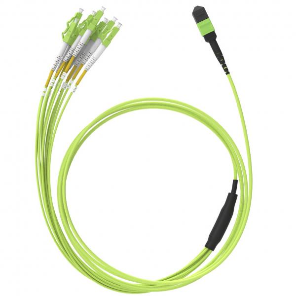 Quality OM5 MPO Fiber Optic Cable Breakout UPC Data Center Fiber Optic Patch Cord for sale