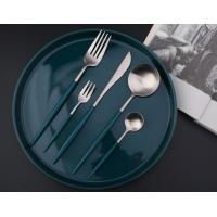 China 18/8 NEWTO Stainless Steel Cutlery Set Peacock Blue Color Wedding Flatware Set China Supplier factory