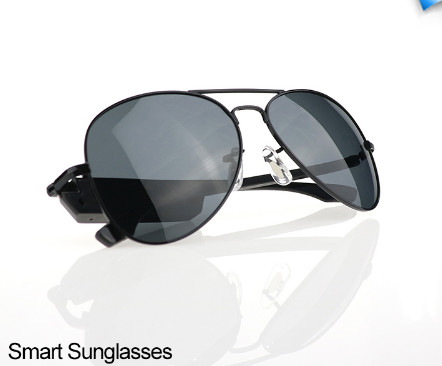 China New Design UV400 Sunglasses Wireless Sports Driving Hands Free Black Bluetooth Sunglasses factory