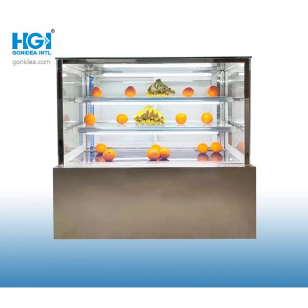 Quality Ventilated Bakery Cake Display Showcase 360l Stainless Steel For Grocery Store for sale