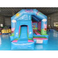 China Commercial Outdoor Bouncer Infant Games Peppa Pig Cartoon Inflatable Bounce House With Slide Inflatable Combo For Kids factory