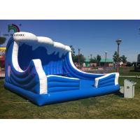 China Simulated Surfing Inflatable Sports Games 0.55mm PVC Sea Blue / White Inflatable Toy factory