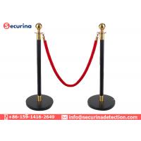China Stainless Steel Security Bollards Crowd Control With Velvet Rope Stanchions factory