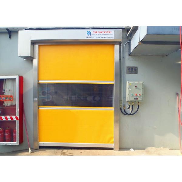 Quality Colorful PVC Door Frame High Speed Industrial Doors Used In Chemical Industry for sale