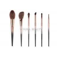 Quality Colorful Must Have Natural Hair Makeup Brushes Collection 6 Pcs for sale