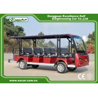 Quality Fashion 14 Person Electric Sightseeing Bus , Max forward speed 45km/h for sale