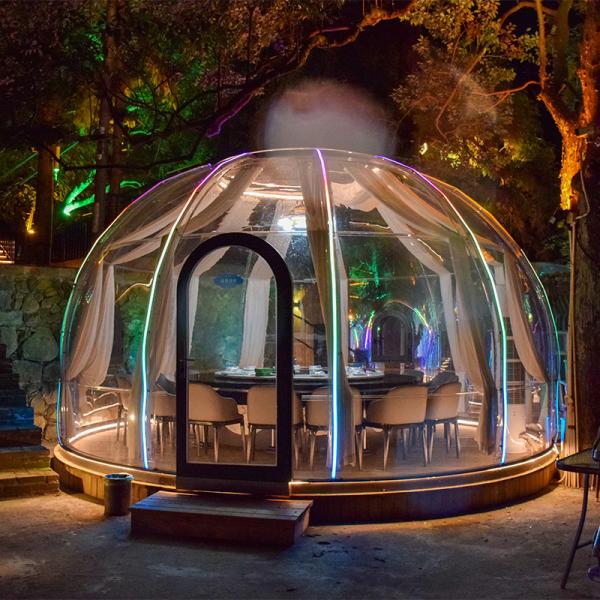 Quality ISO Clear Bubble Tents Aluminium Transparent Bubble Tent UV Protection for sale