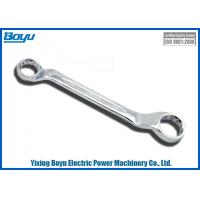China Transmission Line Tool Double Ring Ratchet Wrench , Senior Alloy Steel factory
