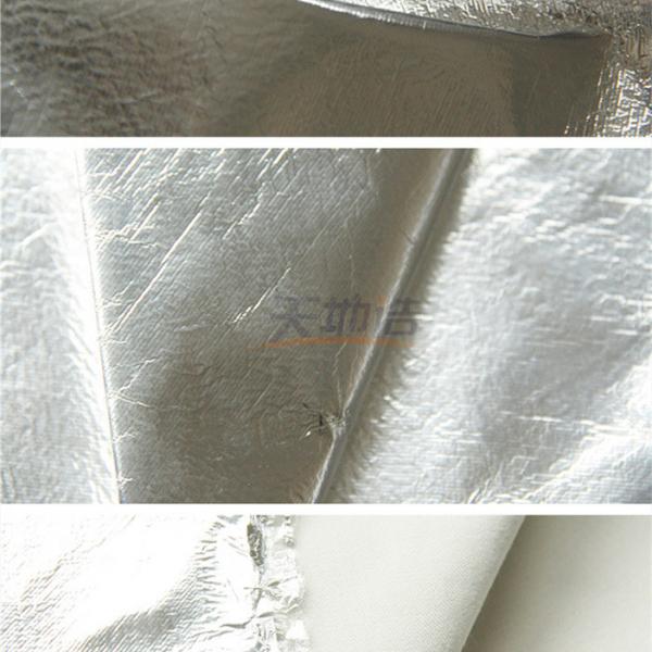 Quality Waterproof Meta Aramid Fiber Cloth With Aluminum Coating 260gsm for sale