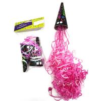 china Eco Friendly Pull Pop Pink Paper Hand Throw Streamer