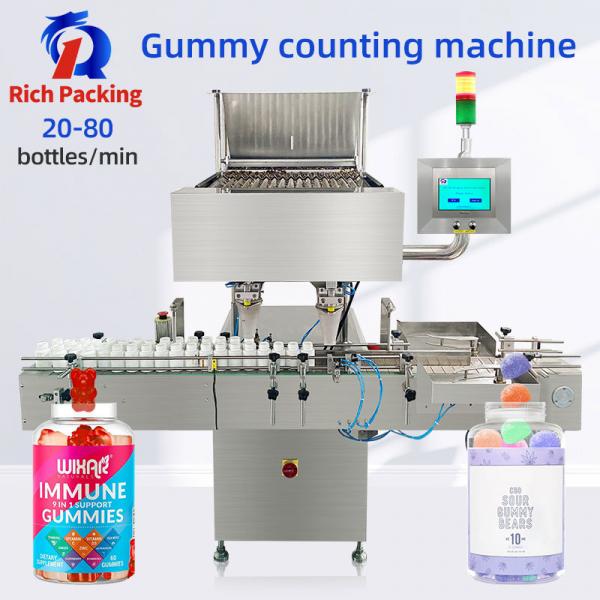 Quality 16 Channel Auto Automatic Counting Machine Electronic Bottling Milk Tablet Candy Chewing Gums for sale