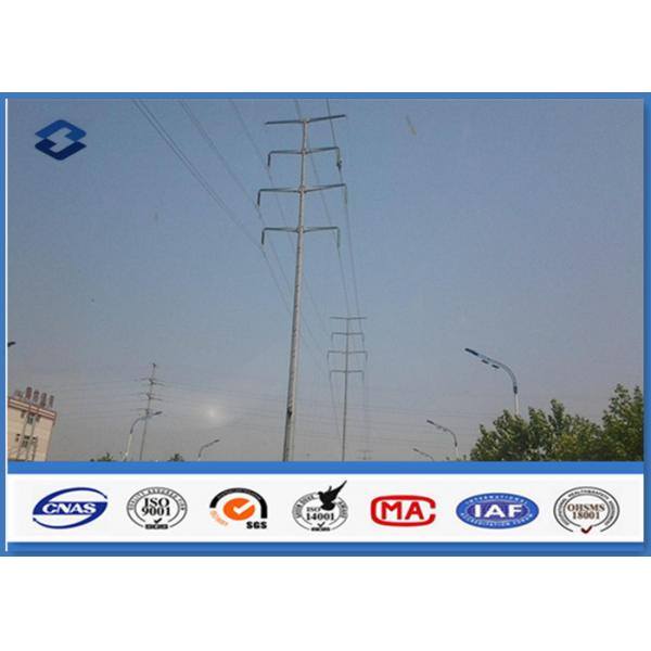 Quality Hot Dip Galvanized Electrical Steel Transmission Poles Voltage 66KV 69KV for sale
