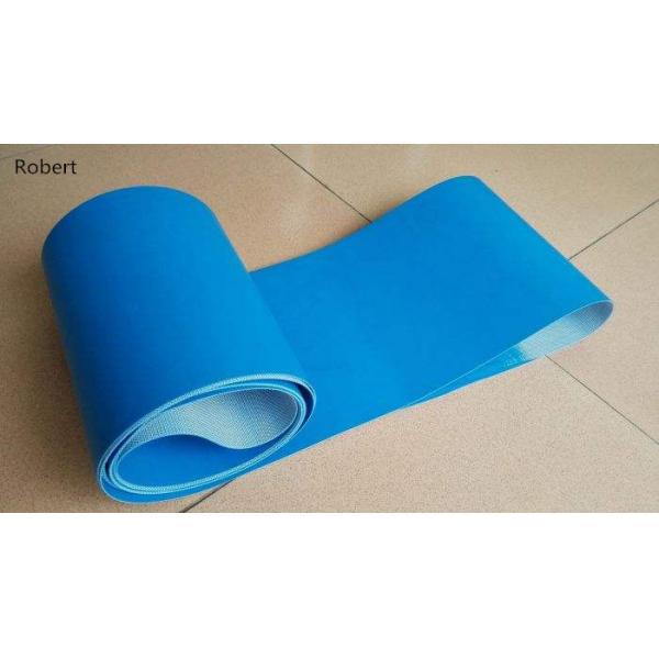 Quality Blue Color Polyurethane Conveyor Belt , TPU Custom Conveyor Belts Food Grade for sale