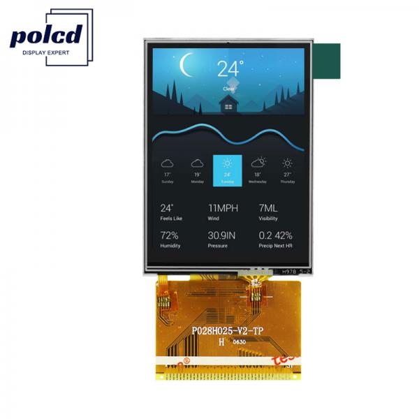 Quality Polcd 2.8 Inch Full Viewing Angle TFT LCD Touch Screen Sunlight Readable IPS Panel for sale
