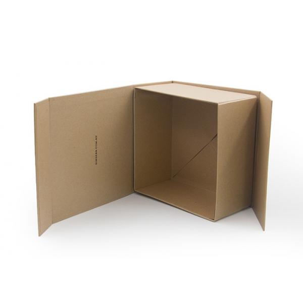Quality Kraft Paper Collapsible Gift Boxes , Paper Folding Gift Box OEM Service for sale
