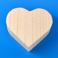 China exquisite wood gift box heart gift box factory