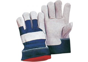 China construction, maintenance, agriculture working man Winter Leather Gloves / Glove 11301 factory