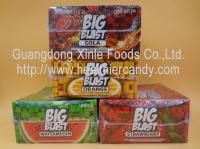 China Square Sweet Big Blast Bubble Gum Candy With Fruit Flavor , 4 G * 100 Pcs factory