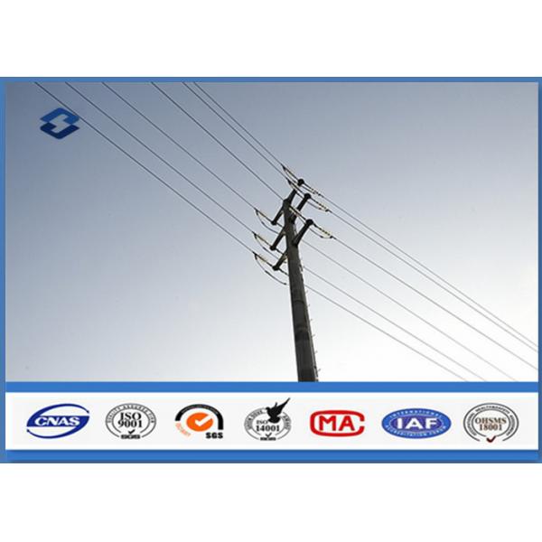 Quality Anticorrosive Round / Conical Steel Utility Pole High strength low alloy for sale