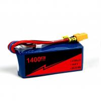 Quality High Performance 40C RC Boat Battery Pack 14.8V 4S 1400mah Lipo Battery for sale
