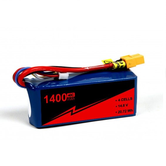 Quality High Performance 40C  RC Boat Battery Pack 14.8V 4S 1400mah Lipo Battery for sale