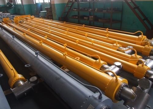 China Hang Upside Down Large Hydraulic Cylinder Long Stroke Dump Truck Hoist Cylinder factory