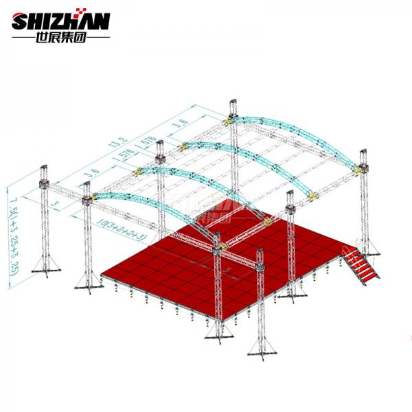 Quality Speed Roof Truss Aluminum Collapsible Live Concert Stage Platform System for sale