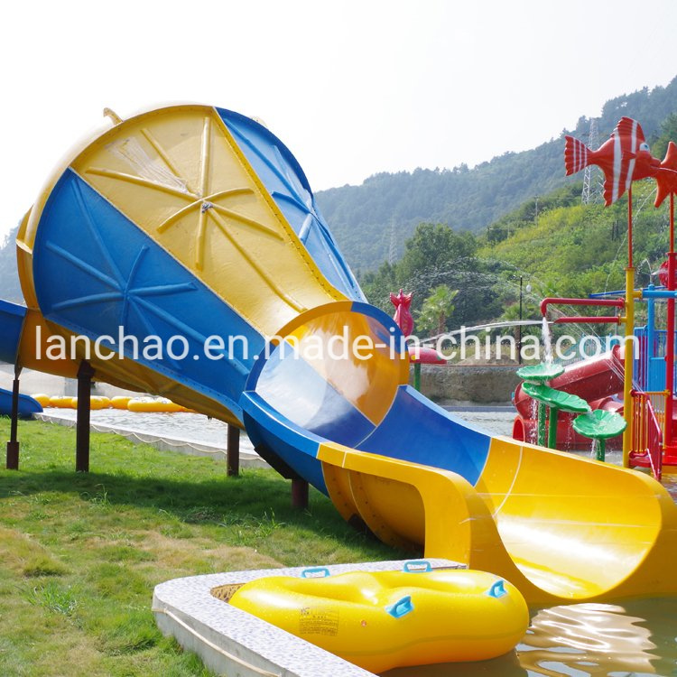 Kids Water Park Playground Fiberglass Water Slide Tube