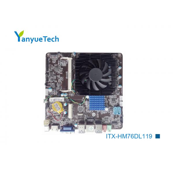 Quality ITX-HM76DL119 HM76 Chipset Mini ITX Motherboard / Motherboard Mini Itx Intel 2nd 3rd Generation for sale