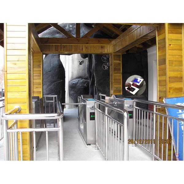 Quality Automatic Barcode / Qr Code Turnstile Ticket Management Systems For Tourist Area , Museum , Cinema Entrance for sale