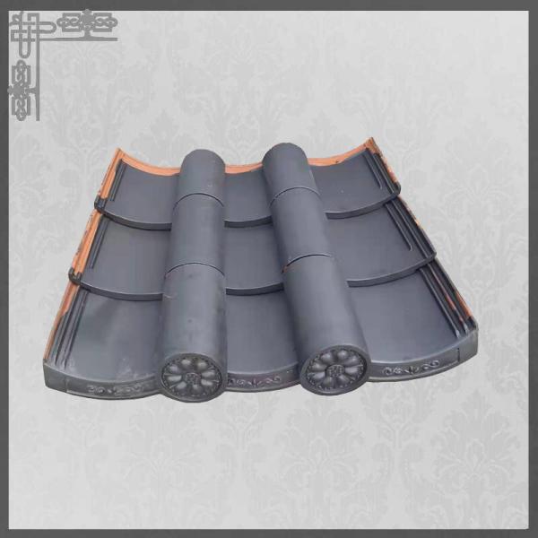 Quality Matt Traditional Clay Roof Tiles 220mm Plain Asian Style Roof Tiles for sale