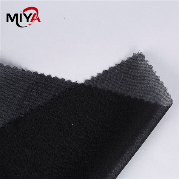 Quality White Black PA Coating Woven Interlining Shrink Resistant for sale