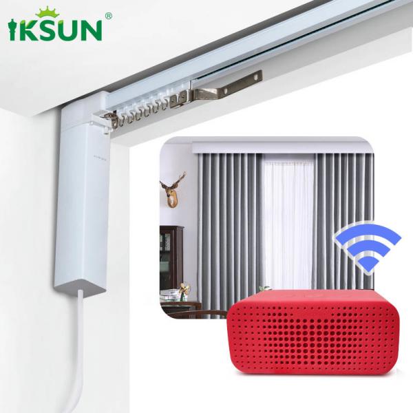 Quality Noise Free Motorized Curtain Rail , Smart Curtain Track System 1.3mm Thickness for sale