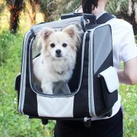 China Telescopic Handle Pet Travel Carrier Backpack Trolley For Small Dogs And Cats for sale