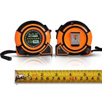 China Nylon Coated Steel Tape Measure 7.5m 25ft Orange With Manual Lock factory