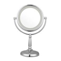 China 2 Face 1X /5X Double Sided Magnifying Mirror With Lighted 7 Inch factory