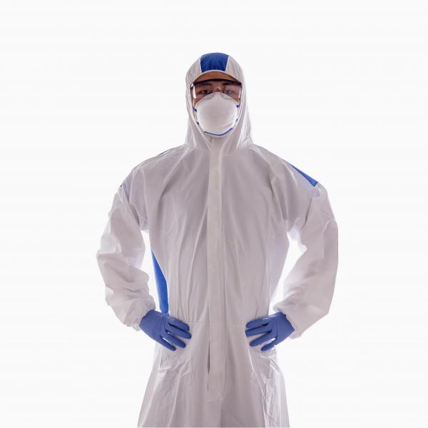 Quality Dustproof Spray Cleanroom Paint Disposable Coverall Suit Waterproof Oil Resistant for sale